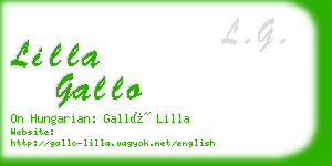 lilla gallo business card